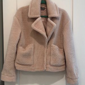 Bagatelle - Small - blush furry jacket